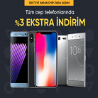 [hepsiburada] İndirimli Telefonlara Ek %3 İndirim - 100TL'ye VARAN CHIP-PARA FIRSATI