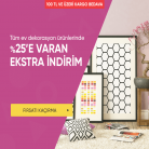 [hepsiburada] Tüm Ev ve Dekorasyon Ürünlerinde İndirimli Fiyatlara Ek %25'e VARAN İNDİRİM!