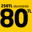 Boyner'de 250TL Alışverişe 80TL Hediye