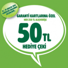 Boyner'de Garanti Kartlarına Özel 250TL'ye 50TL Hediye Çeki