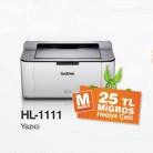Brother Hl-1111 Mono Lazer Yazıcı A4 (tam Dolu Toner) - 130,90TL