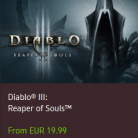 Diablo III ve Reaper of Souls %50 İndirimli Toplam 40€