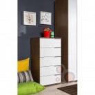 [Evidea] Adore Sıde 5 Çekmeceli Şifonyer Noce-Lake Beyaz 139TL