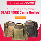 [Flo] 120TL ve Üzeri Alışverişlerde Slazenger Çanta Hediye