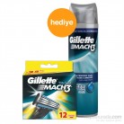 [Hepsiburada] Gillette Mach3 Yedek Tıraş Bıçağı 12'li ve Traj Jeli