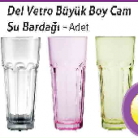 [Kipa] Del Vetro Büyük Bo Cam Su Bardağı
