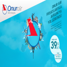OnurAir ile 10 Temmuz 2015'e Kadar Avrupa Uçuşları 39$