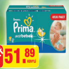 Prima Fırsat Paketi Çocuk Bezi (Aylık Paket)