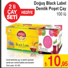 [Sok] Dogus Black Label Demlik Poset Cay 2  Cay Seti Yaninda Hediye 