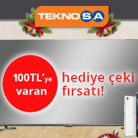 Teknosa.com'da 100TL'ye Varan İndirim Çekleri 3TL'ye Grupanya'da