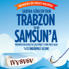 AnadoluJet Trabzon ve Samsun Uçuşları %33 indirimli