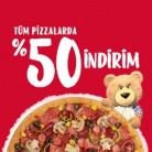 Dominos Tüm Pizzarlarda %50 İndirim