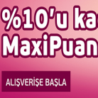Zizigo'da %10'u Kadar MaxiPuan Hediye